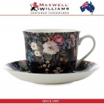 Пара чайная большая Midnight Flowers в подарочной упаковке , 480 мл, серия William Kilburn, Maxwell & Williams
