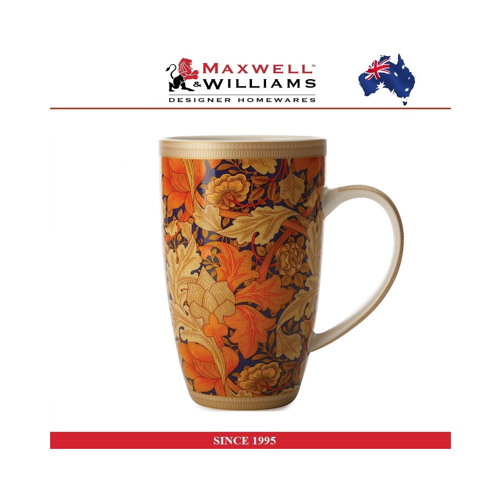 Кружка Acanthus в подарочной упаковке, 420 мл, серия William Morris, Maxwell & Williams