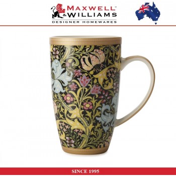 Кружка Golden Lily Black в подарочной упаковке, 420 мл, серия William Morris, Maxwell & Williams