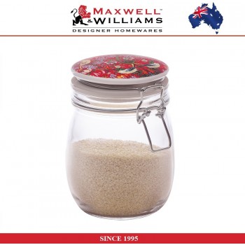 Банка Strawberry, 750 мл, стекло, керамика, серия William Morris, Maxwell & Williams