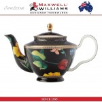 Заварочный чайник Contessa черный, 1000 мл, фарфор, Maxwell & Williams