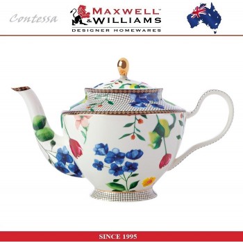 Заварочный чайник Contessa белый, 1000 мл, фарфор, Maxwell & Williams