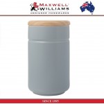 Банка Tint серо-голубая, 900 мл, керамика, дерево, Maxwell & Williams