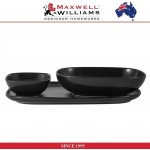 Набор блюд FORMA 3 черный, 3 предмета, фарфор, Maxwell & Williams
