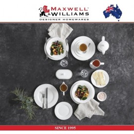 Комплект обеденной посуды Cashmere Gold: 12 предметов на 4 персоны, костяной фарфор, золотая кайма, Maxwell & Williams