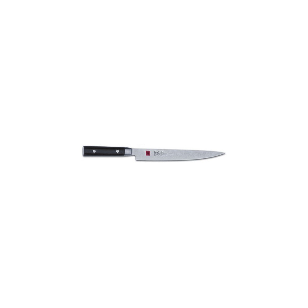 Нож японский для тонкой нарезки, L 24 см, серия Damascus, KASUMI