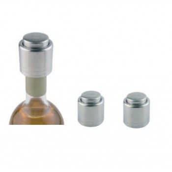 Пробка для вина, 2 штуки, D 4,3 см, H 4,5 см, сталь нержавеющая, APS