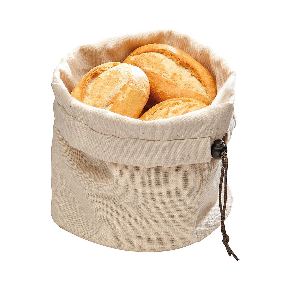Мешок для хлеба круглая с керамическими шариками, D 20 см, H 23,5 см, хлопок, APS