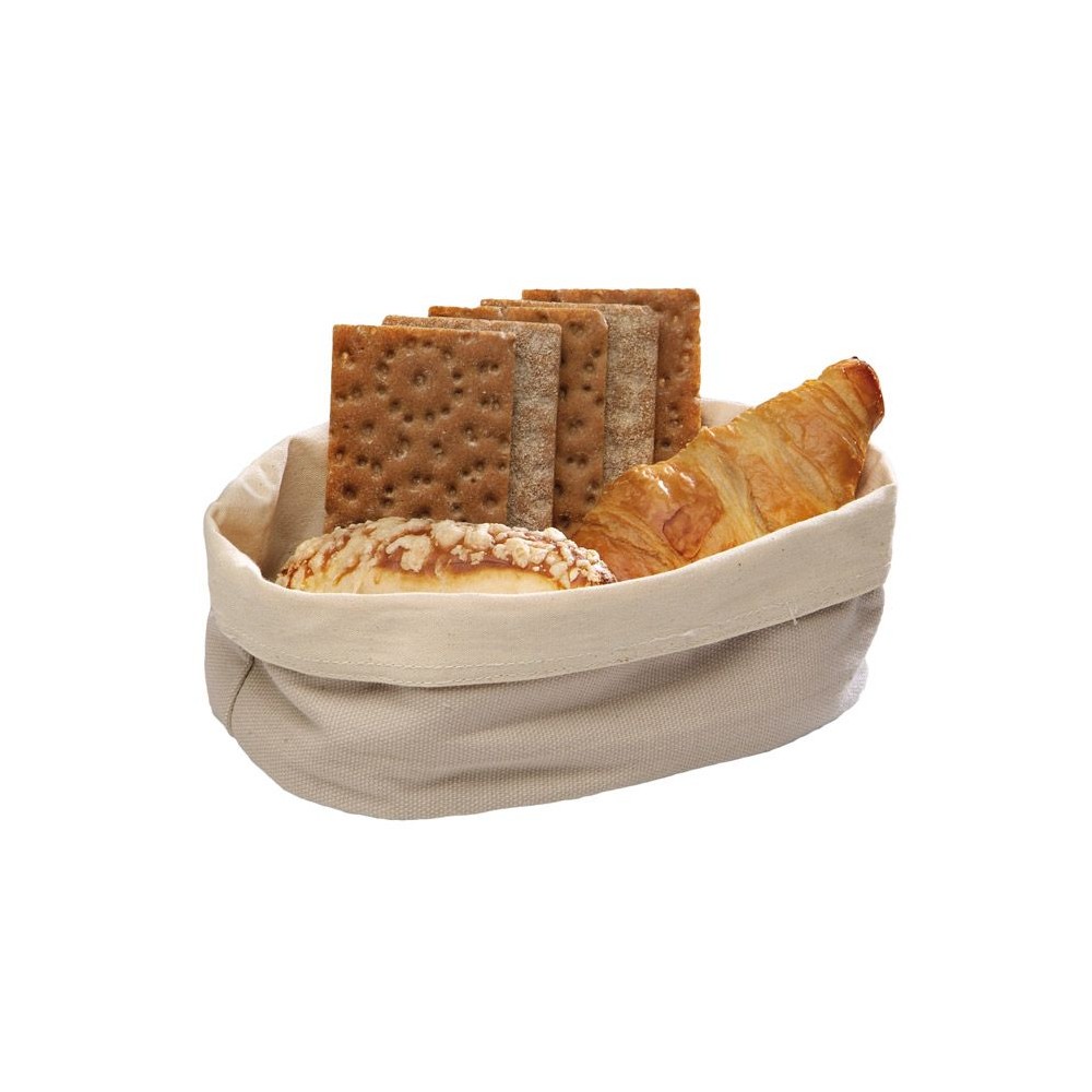 Корзина для хлеба овальная, H 7 см, L 20 см, W 15 см, хлопок, APS