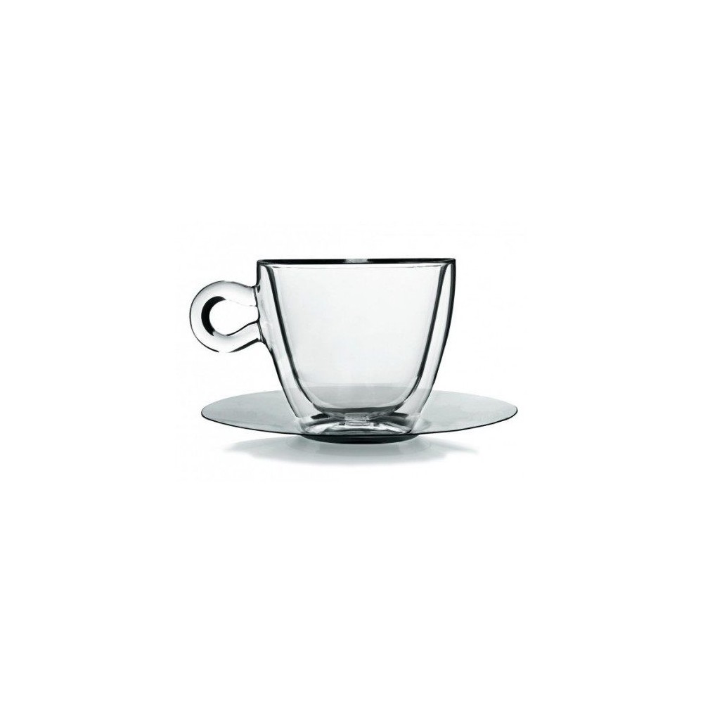 Кофейная пара с двойными стенками, 2 шт, 65 мл, стекло термостойкое, серия Thermic Glass Espresso, Luigi Bormioli