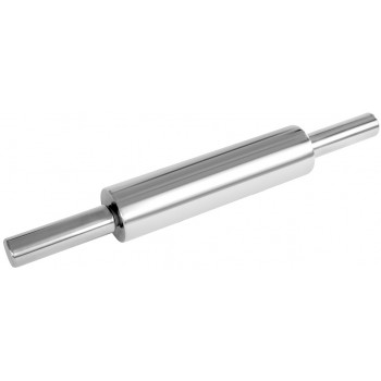 Скалка с вращающимися ручками, D 5 см, L 25 см, сталь нержавеющая, Fackelmann