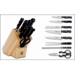 Набор кухонных ножей на подставке, 8 предметов, кованая сталь, серия TECHNIK Icel, Icel