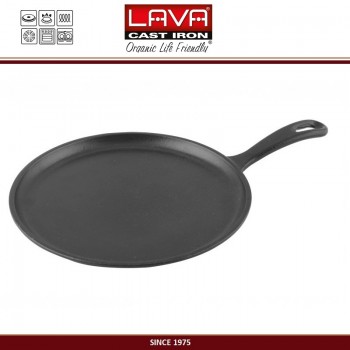 Блинная сковорода чугунная, D 20 см, LAVA