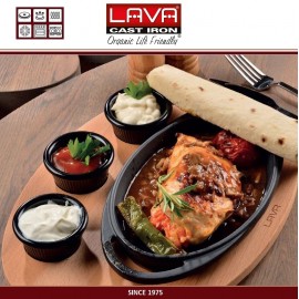 Набор Serving Dish сковорода на подставке (без соусников), для приготовления и подачи, LAVA