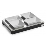 Подставка с салатниками, 4 предм., L 46 см, W 32 см, Pintinox