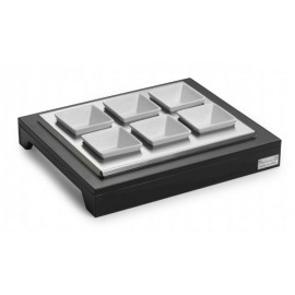 Подставка с салатниками и охладителем, 7 предм., L 38 см, W 32 см, Pintinox