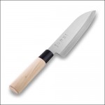 Нож японский Сантоку Масаширо, L 16,5 см, сталь нержавеющая 420J2, серия SEKIRYU Basic