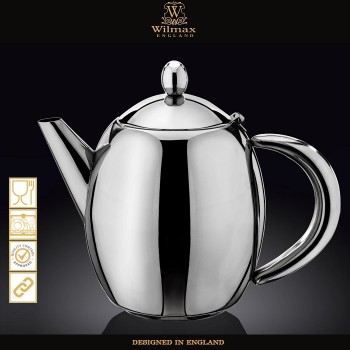 Заварочный чайник Steel с фильтром, V 1750 мл, сталь нержавеющая, Wilmax, Англия