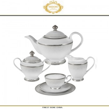 Сервиз чайный Voile Frost, 23 предмета на 6 персон, костяной Midori