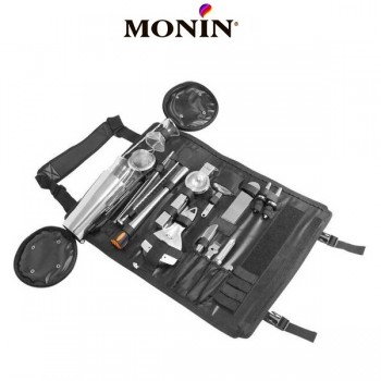 Барменский набор Boston Bar Roll Deluxe, 17 предметов, Monin