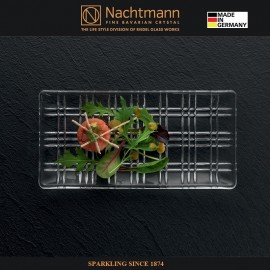 Блюдо SQUARE серый, 28 х 14 см, бессвинцовый хрусталь, Nachtmann, Германия