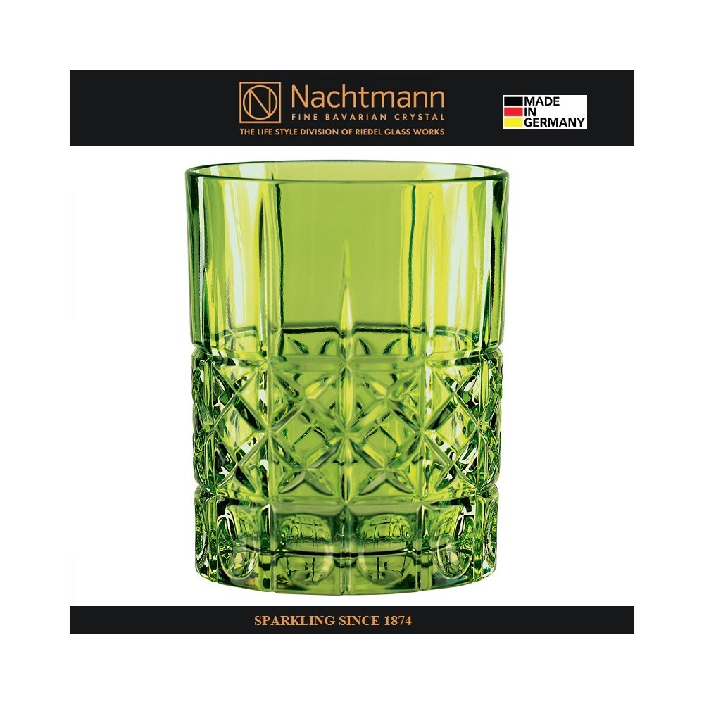 Низкий стакан HIGHLAND DIAMOND зеленый, 345 мл, цветной хрусталь, Nachtmann