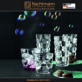 Набор бокалов BUBBLES для воды, сока, 4 шт, 240 мл, дутый хрусталь, Nachtmann
