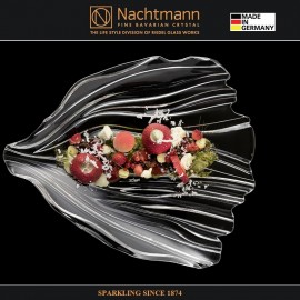 Обеденная тарелка дизайнерская JIN YU, L 24 см, бессвинцовый хрусталь, Nachtmann