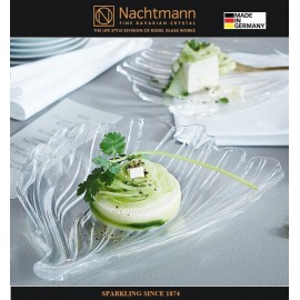 Десертная тарелка дизайнерская JIN YU, L 19 см, бессвинцовый хрусталь, Nachtmann