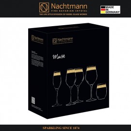 Бокалы MUSE White Wine XL для белых вин, 2 шт по 500 мл, позолота, хрусталь, Nachtmann