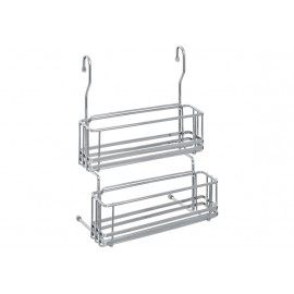 Полка двухуровневая для специй большая, хромированная сталь, серия Bozena, Nadoba