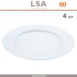 Набор обеденных тарелок DINE с бортиком, 4 шт, D 27 см, LSA
