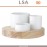Доска Lotta с емкостями для закусок, 4 предмета, LSA