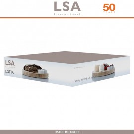 Доска Lotta для закусок с 2 емкостями, D 29 см, LSA
