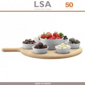 Набор Paddle для закусок: 7 предметов на подставке, светлый, LSA