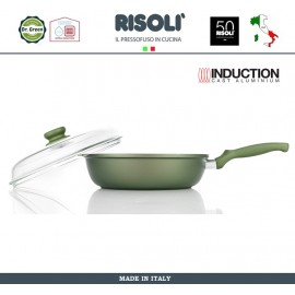 Антипригарная глубокая сковорода Dr.Green INDUCTION, D 28 см, Risoli