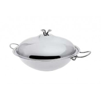 Вок, D 32 см, индукционное дно, зеркальная полировка, серия Karen, Serafino Zani