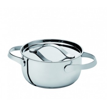 Кастрюля с крышкой, D 16 см, V 1,8 л, индукционное дно, зеркальная полировка, серия Al Dente, Serafino Zani