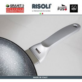 Антипригарная глубокая сковорода-сотейник Granito Induction, D 24 см, Risoli