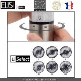 Набор электрических мельниц ELIS SENSE с LED подсветкой, 5 предметов, PEUGEOT