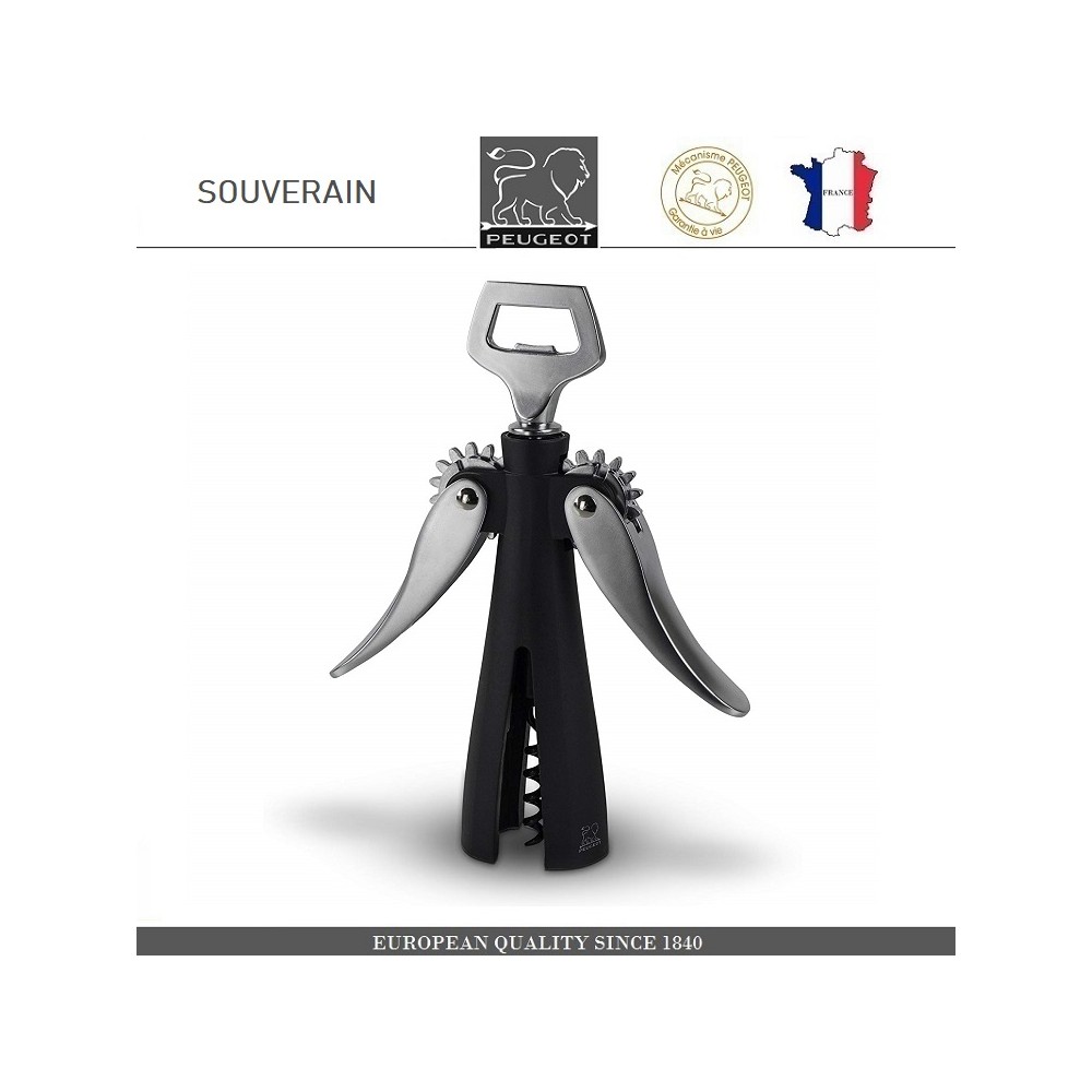Механический штопор-бабочка SOUVERAIN для вина, PEUGEOT VIN, Франция