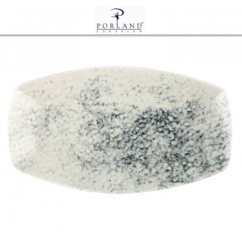 Блюдо-тарелка SMOKY для закусок прямоугольное, 32 см, фарфор, Porland