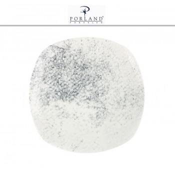 Блюдо-тарелка SMOKY квадратная, 19 см, фарфор, Porland