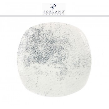 Блюдо-тарелка SMOKY квадратная, 22 см, фарфор, Porland