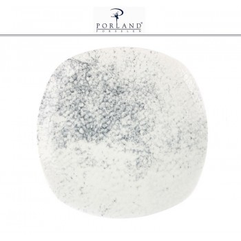 Блюдо-тарелка SMOKY квадратная, 25 см, фарфор, Porland