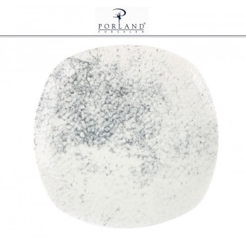 Блюдо-тарелка SMOKY квадратная, 29 см, фарфор, Porland