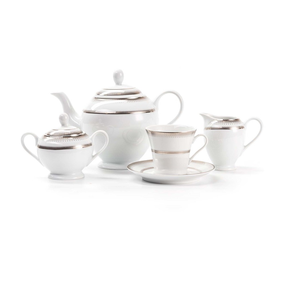 Сервиз чайный на 6 персон, 15 предметов, серия Royal Platina 