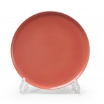 Тарелка обеденная, D 27 см, персиковый, серия Yono 