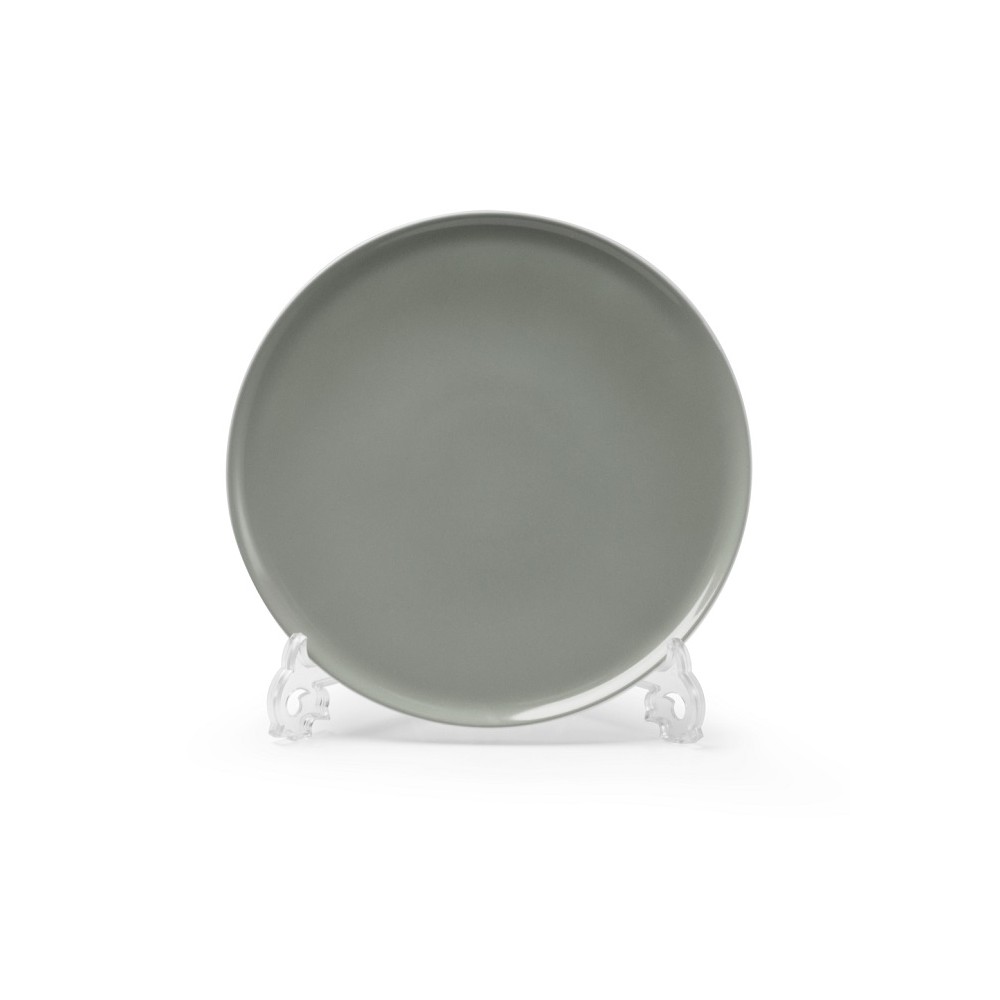 Тарелка обеденная, D 27 см, серый графит, серия Yono 
