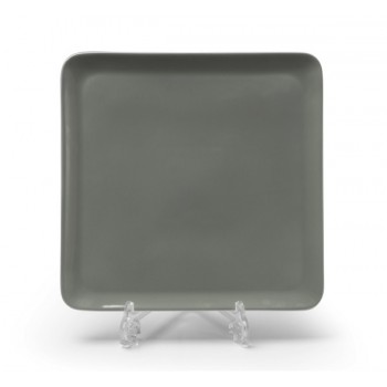 Блюдо квадратное, 25 х 25 см, серый графит, серия Yono